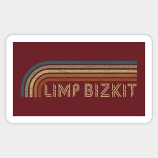 Limp Bizkit Retro Stripes Sticker